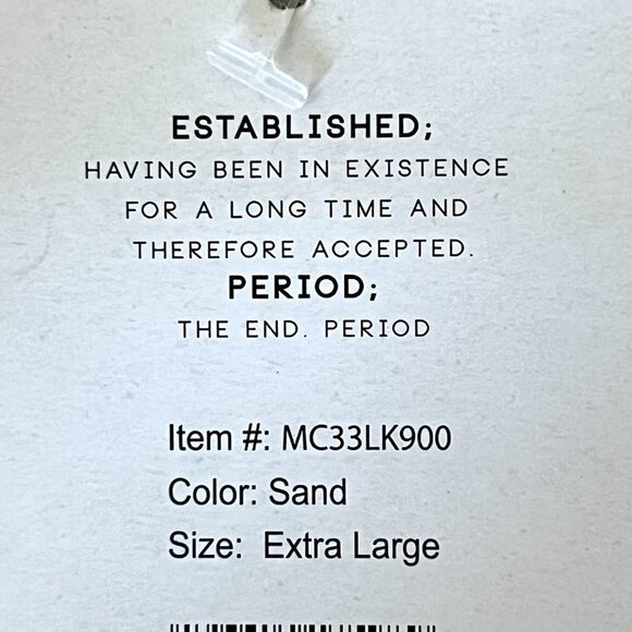 Modern Culture Men's Pullover Long Sleeve Beige T-shirt Size XL V-Neck NWT - Picture 7 of 10